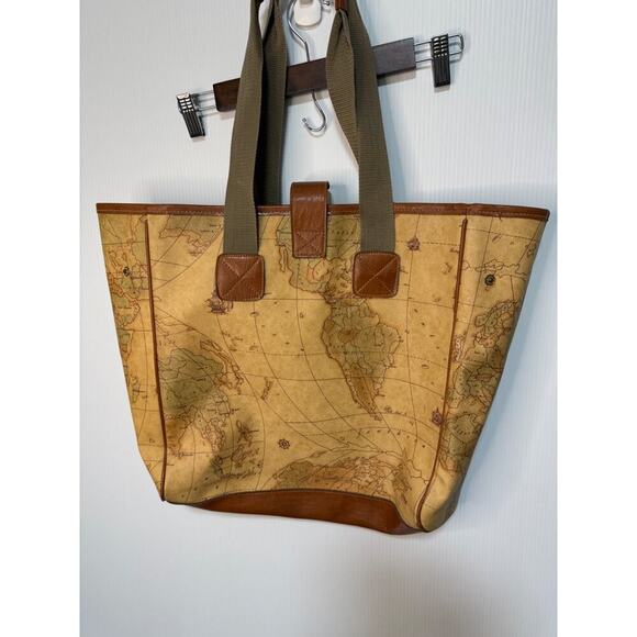 Bagooa Handbags - Vintage 1992 The Columbus Collection by Bogada 500th Anniversay World Map Bag
